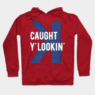 Baseball Batter Struck Out Looking Reverse K Hoodie